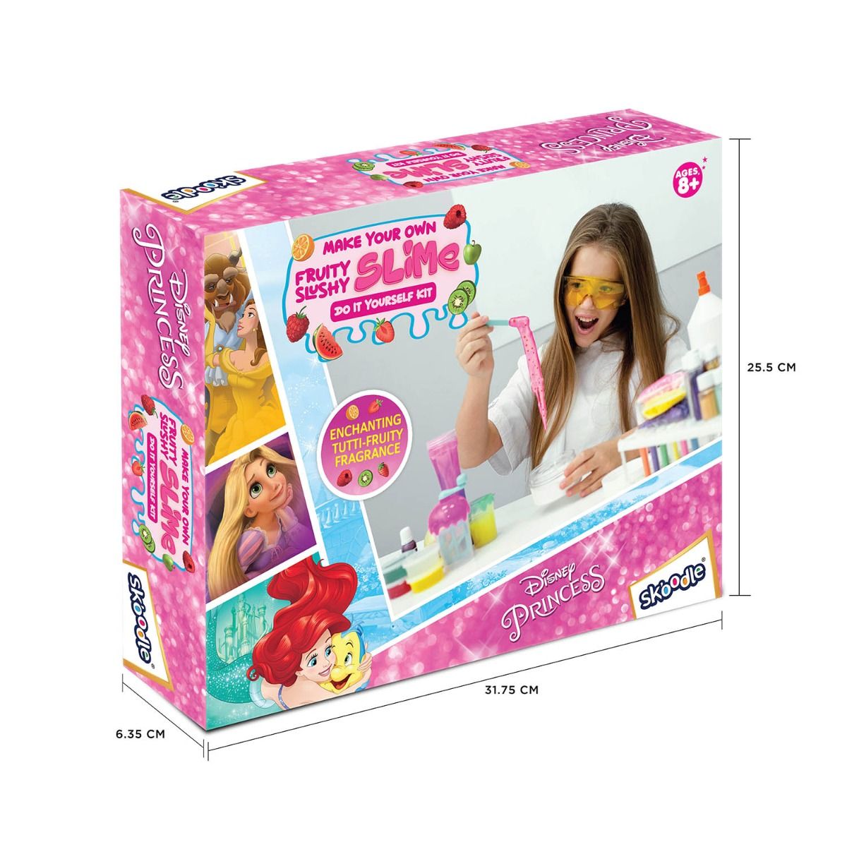 SKOODLE Princess - Make Your Own Fruity Slushy Slime, Educational DIY Activity Toy Kit for Ages 8+, Creative Learning Games for Growing Children
