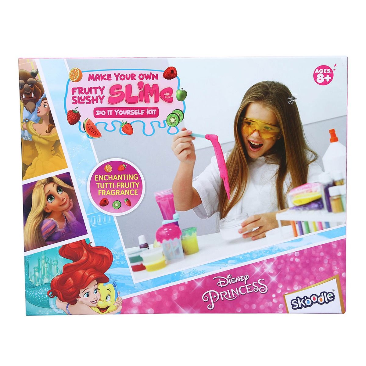 SKOODLE Princess - Make Your Own Fruity Slushy Slime, Educational DIY Activity Toy Kit for Ages 8+, Creative Learning Games for Growing Children