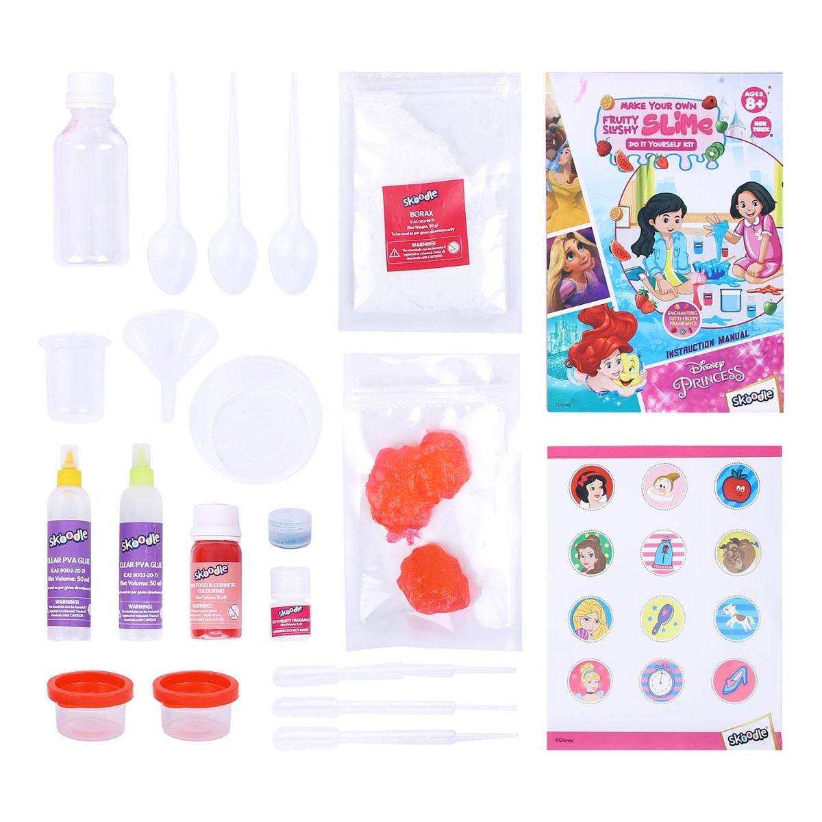 SKOODLE Princess - Make Your Own Fruity Slushy Slime, Educational DIY Activity Toy Kit for Ages 8+, Creative Learning Games for Growing Children