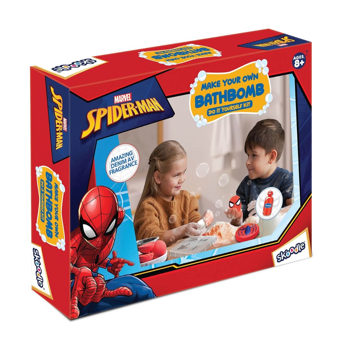 Skoodle Spiderman - Make Your Own Fresh Shampoo, Educational DIY Activity Toy Kit for Ages 8+, Creative Learning Games for Growing Children