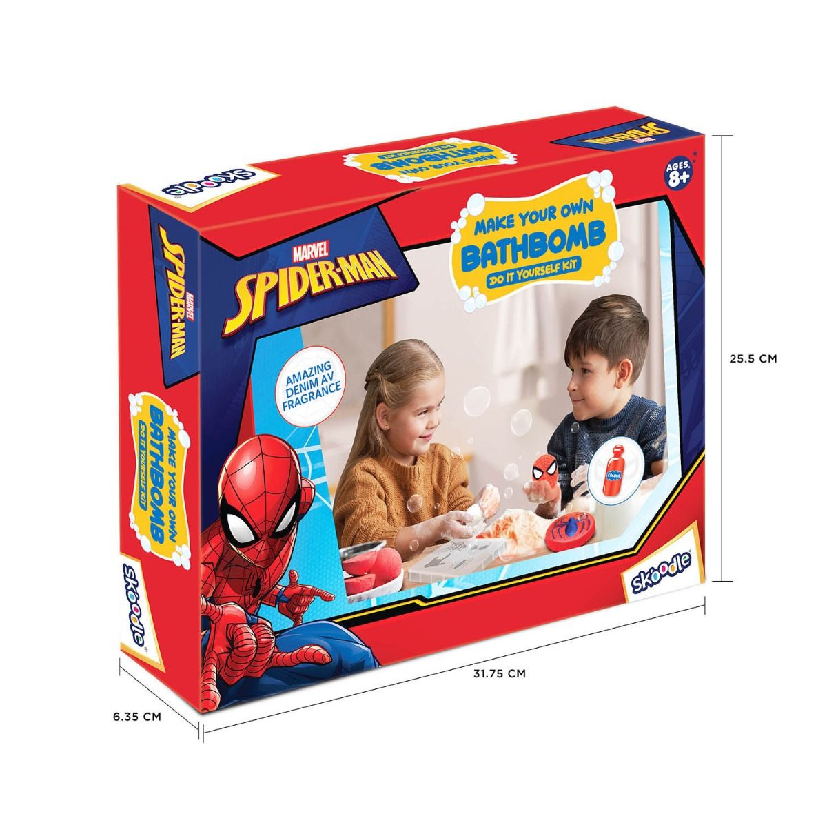 Skoodle Spiderman - Make Your Own Fresh Shampoo, Educational DIY Activity Toy Kit for Ages 8+, Creative Learning Games for Growing Children