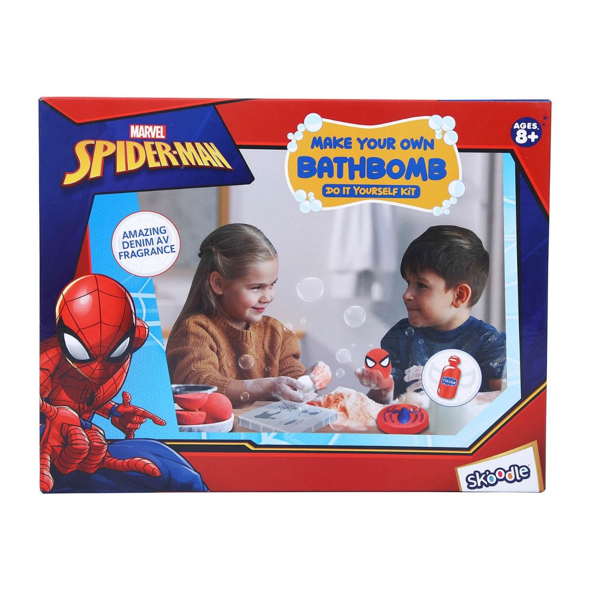 Skoodle Spiderman - Make Your Own Fresh Shampoo, Educational DIY Activity Toy Kit for Ages 8+, Creative Learning Games for Growing Children