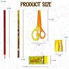 FunBlast Stationary Set for Kids – Drawing Color Set with 18 Pencil Colour, 6 Pencils, Drawing Sheets, Scissor, Sharpener & Eraser for School Going Kids, Girls & Boys (Yellow)