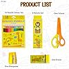 FunBlast Stationary Set for Kids – Drawing Color Set with 18 Pencil Colour, 6 Pencils, Drawing Sheets, Scissor, Sharpener & Eraser for School Going Kids, Girls & Boys (Yellow)