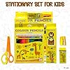 FunBlast Stationary Set for Kids – Drawing Color Set with 18 Pencil Colour, 6 Pencils, Drawing Sheets, Scissor, Sharpener & Eraser for School Going Kids, Girls & Boys (Yellow)