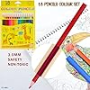 FunBlast Stationary Set for Kids – Drawing Color Set with 18 Pencil Colour, 6 Pencils, Drawing Sheets, Scissor, Sharpener & Eraser for School Going Kids, Girls & Boys (Yellow)