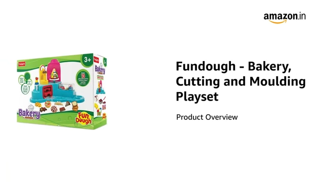 Funskool-Fundough Playset Bakery Set, Whip up your favorite pastries, pies, cookies, cookies and baked goods with Fundough, multicolour, dough, toy, shaping, sculpting, 3 years