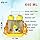 FunBlast Water Bottler For Kids- Dual Partition Kids Water Bottle with Straw and Strap, Cute Animal Design Water Bottle with Straw - 640 ML - Astronaut Duck