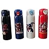 RSAAUD® 500ml Superhero Theme Stainless Steel Cartoon Water Bottle, Insulated Water Bottle, Steel Water Bottles for Girls Boys,Steel Flask for School, Office Leakproof (Red)