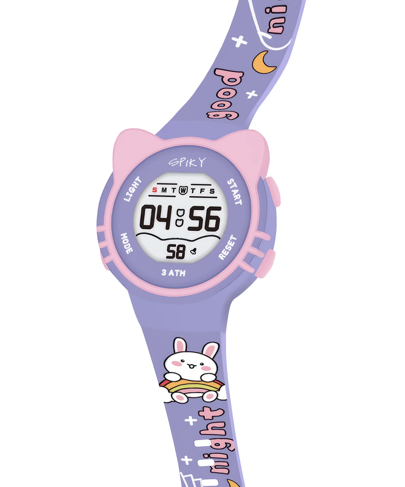 Spiky Spkeva17 Round Cat Shaped Digital Watch