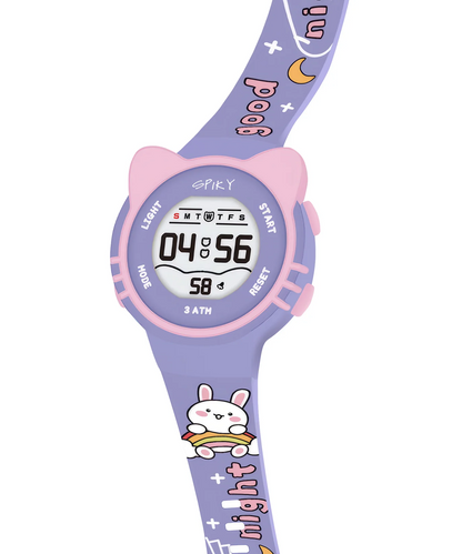 Spiky Spkeva17 Round Cat Shaped Digital Watch