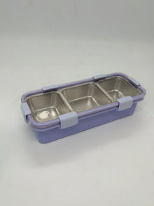 Grab Smart Stainless Steel Bento Lunch Box with Multiple Compartments – Leak-Proof Alphabet Design Tiffin Box