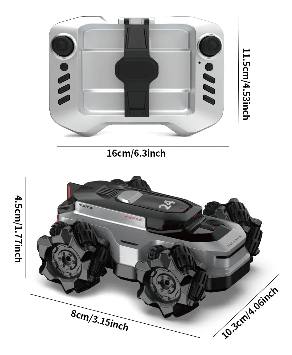Mini Amphibious Stunt & Water RC Car