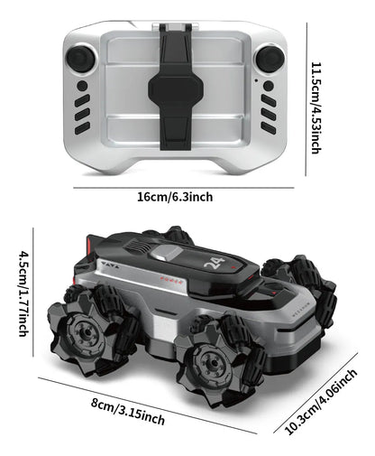 Mini Amphibious Stunt & Water RC Car