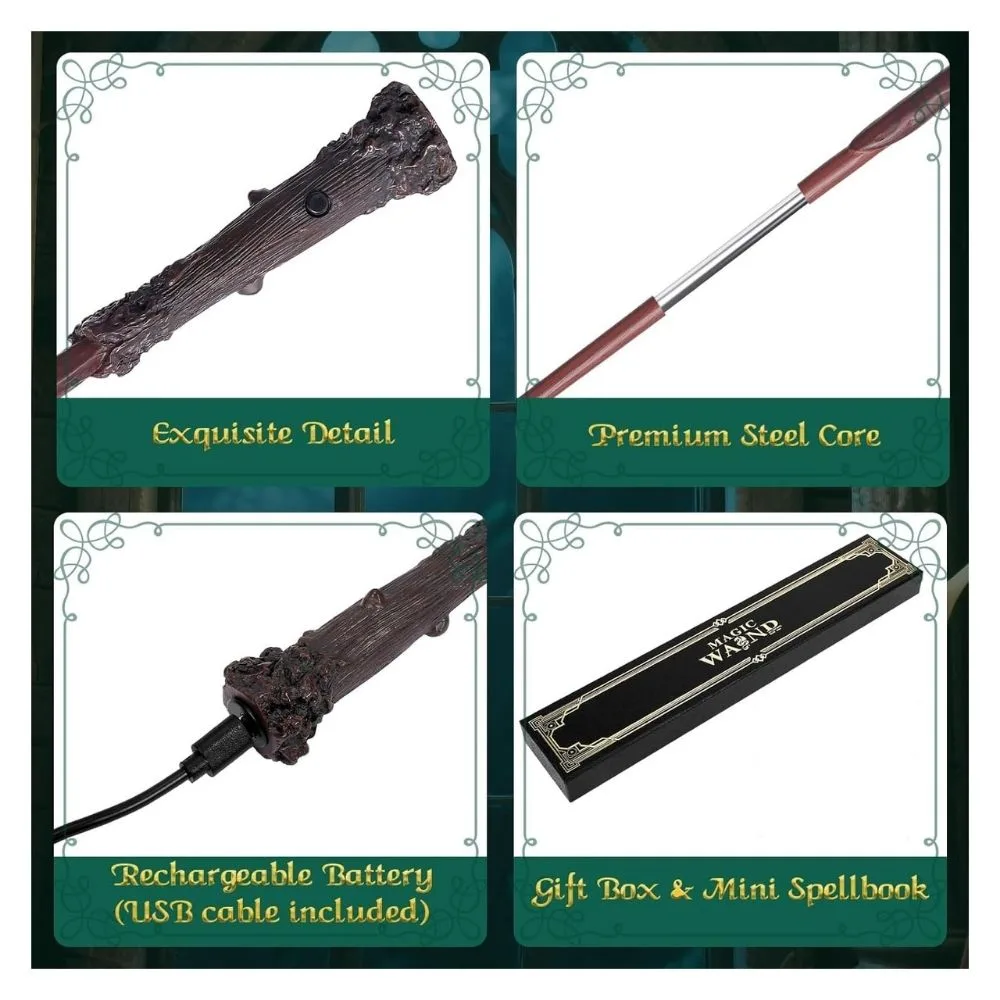 Harry Potter Magic Wand with Light-Up Flame Effect