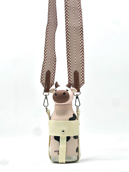 Cow Insulated Sipper Bottle 450ml
