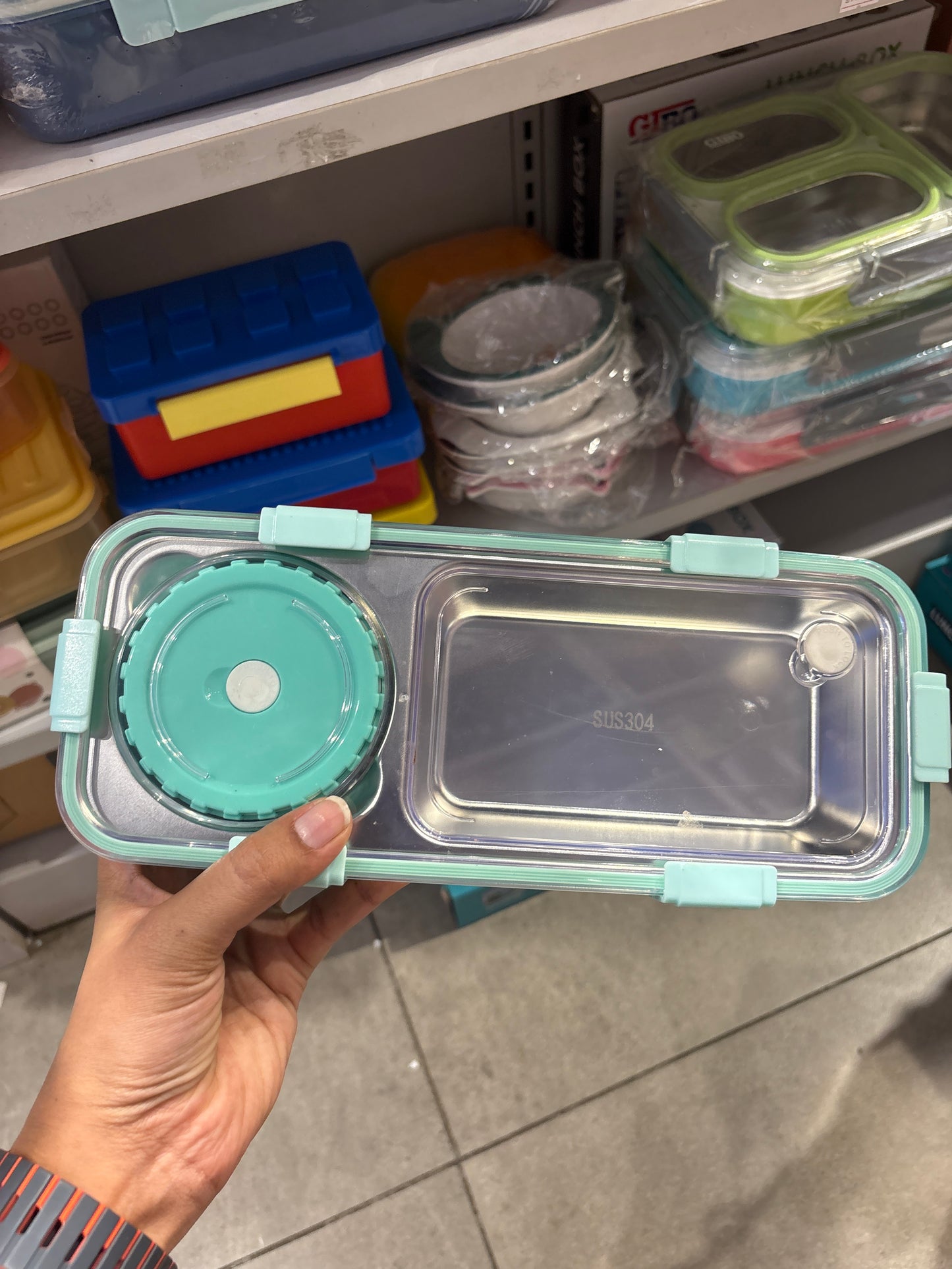 GIBO Steel Lunch Box with Bowl – 600ml+150ml