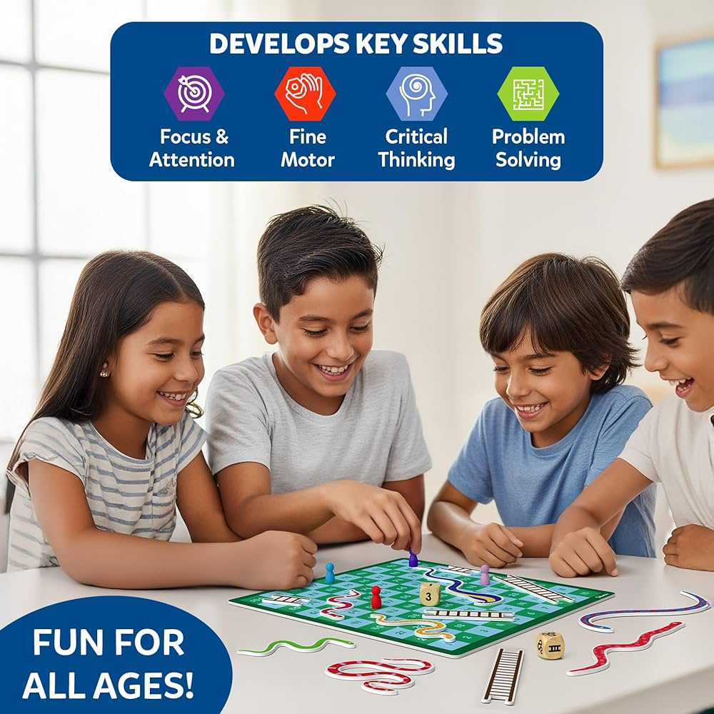 Skillmatics Classics Make Your Own Magnetic Snakes and Ladders