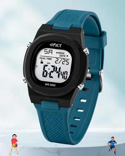 Spiky Spkeva65 Round Digital Sports Watch for Kids