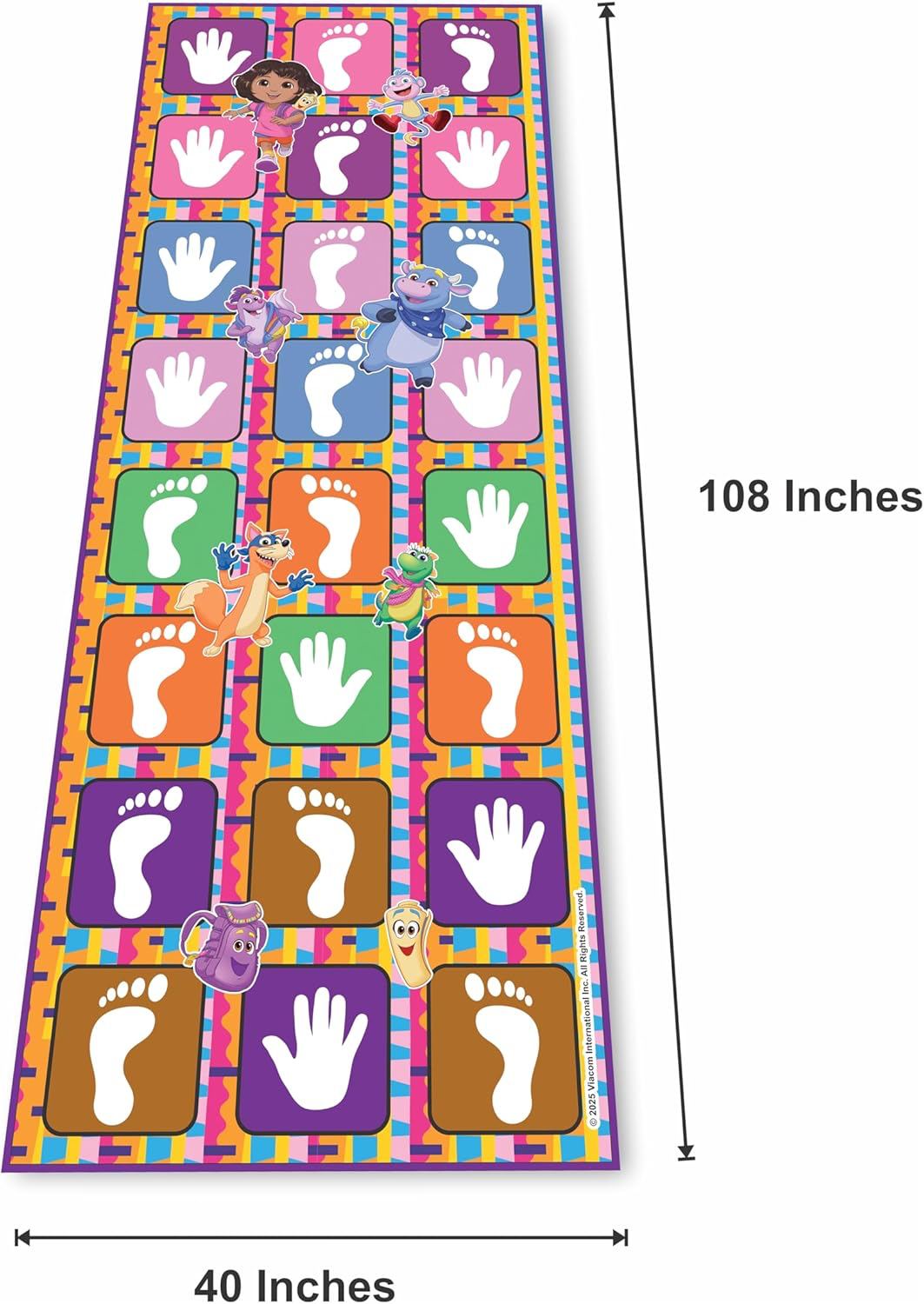 Ratna's Nickelodeon Dora Jumbo Hopscotch Playmat