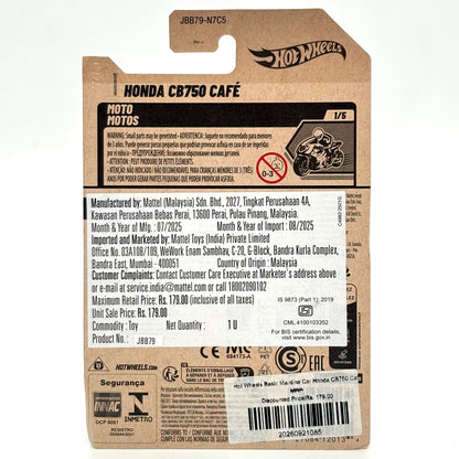 Hot Wheels Basic Mainline Car Honda CB750 Cafe