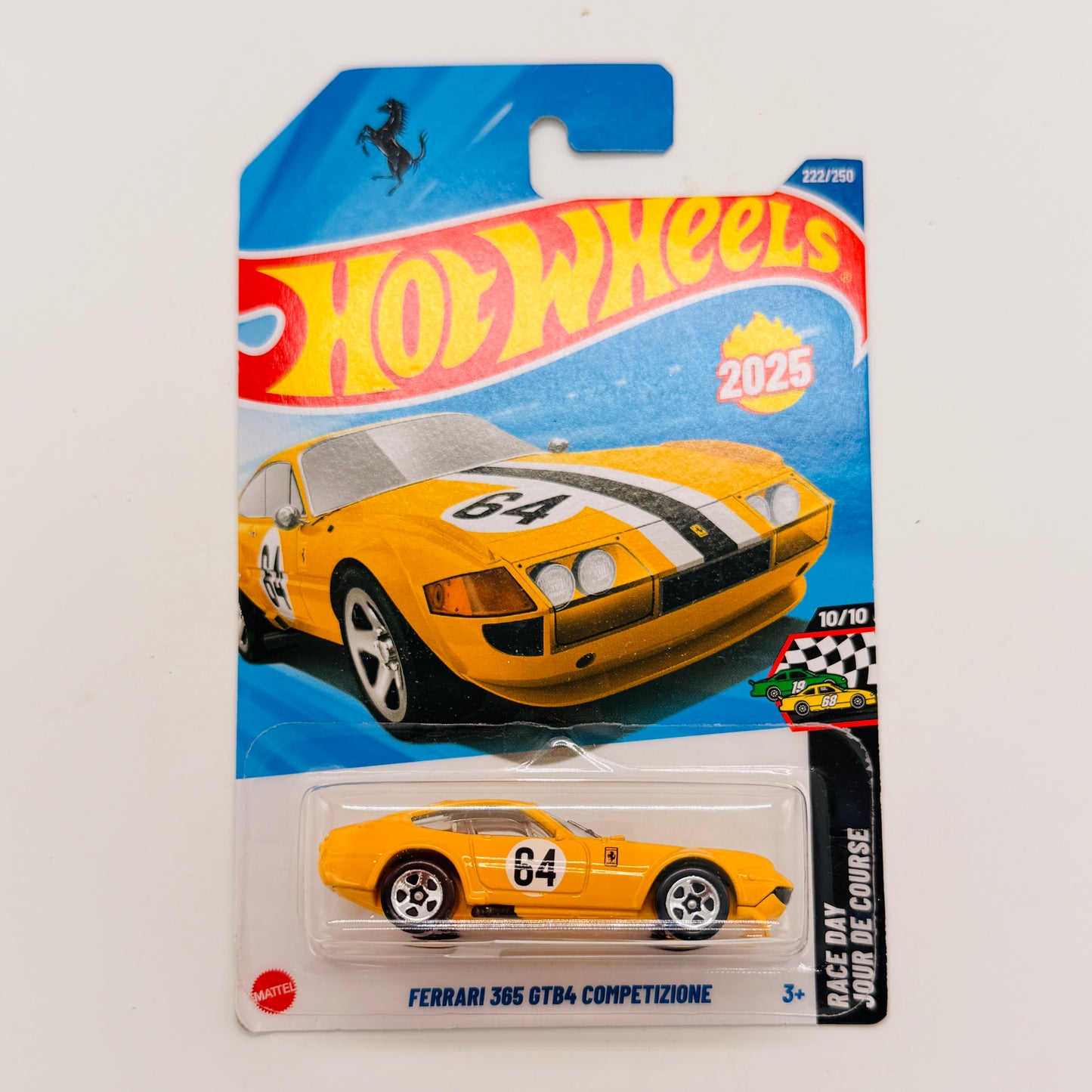 Hot Wheels 1:64 Die-Cast Set of 4 - Ferrari 365 GTB4 Competizione, VW T3 Custom, Quick Chat, 67 Austin Mini Van