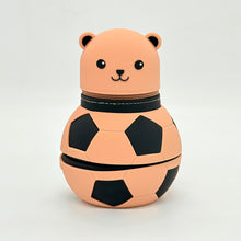 Cute Bear Football Shaped Expandable Silicone Pencil Case