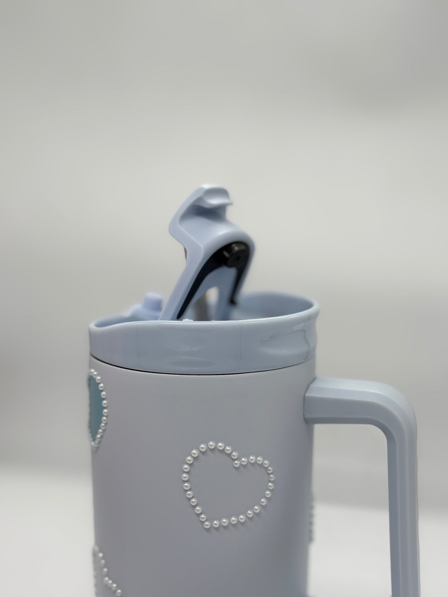 Love Heart Insulated Tumbler 1200ml with Straw