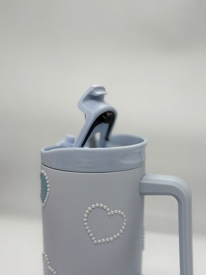 Love Heart Insulated Tumbler 1200ml with Straw