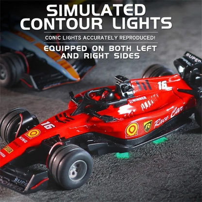 Mini RC Formula Race Car with 2.4GHz Remote Control 1:64 Scale