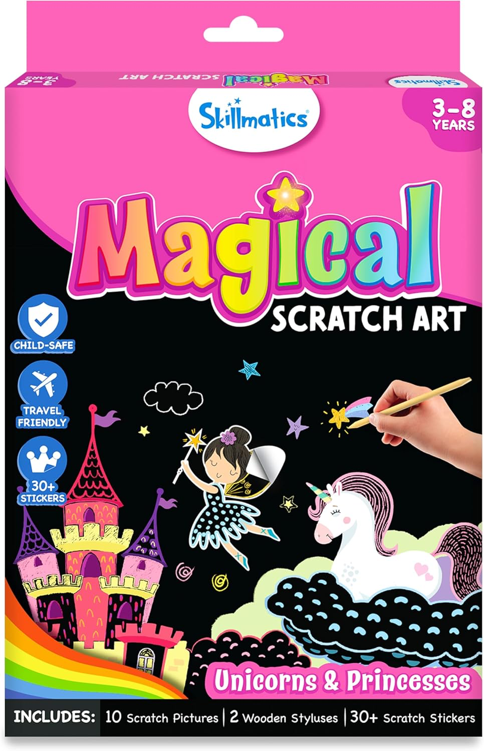 Skillmatics Magical Scratch Art Unicorn And Princesses
