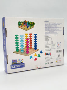 Truzo Buildgrid Peg Stacking Strategy Game for Kids