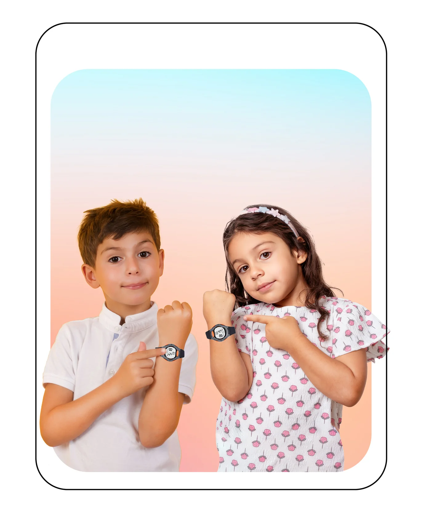 Spiky Spkeva2 Round Digital Kids Sports Watch