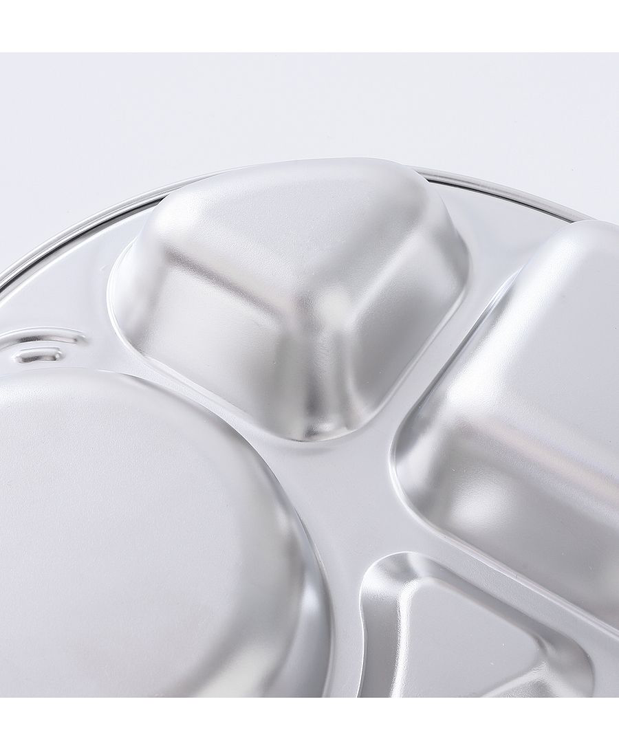 Car Shaped Stainless Steel Divided Food Plate