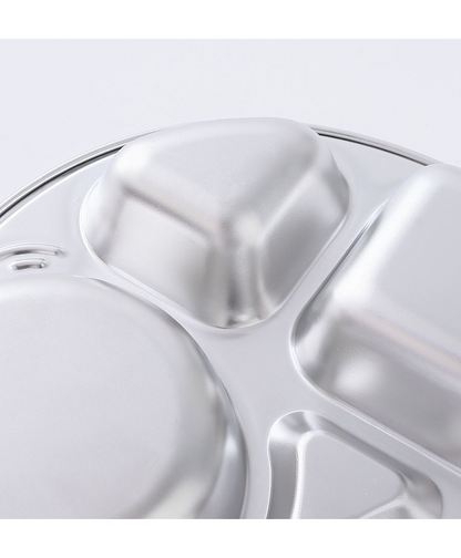 Car Shaped Stainless Steel Divided Food Plate