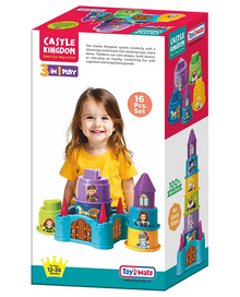 Castle Kingdom 3-in-1 Stack, Build & Sort Toy Set