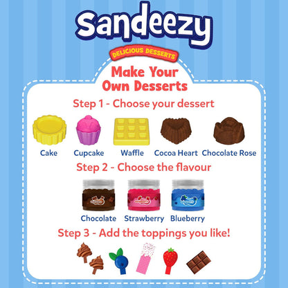Skillmatics Sandeezy Sand Delicious Desserts