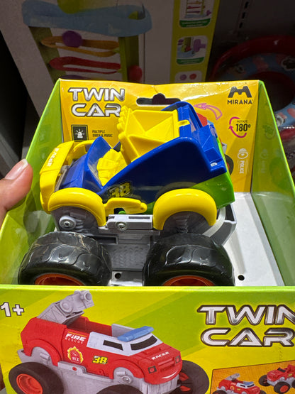 Mirana Twin Car 2 in 1 Friction Powered Monster Truck Toy