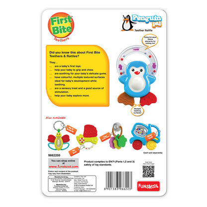 Giggles Penguin Pal Teether Rattle