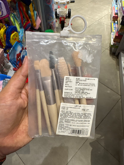 8-Piece Eye Makeup Brush Set with Travel Pouch