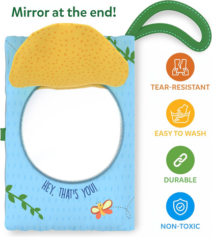 Skillmatics Peek-A-Boo! I See You! Jungle Theme Interactive Soft Cloth Book.