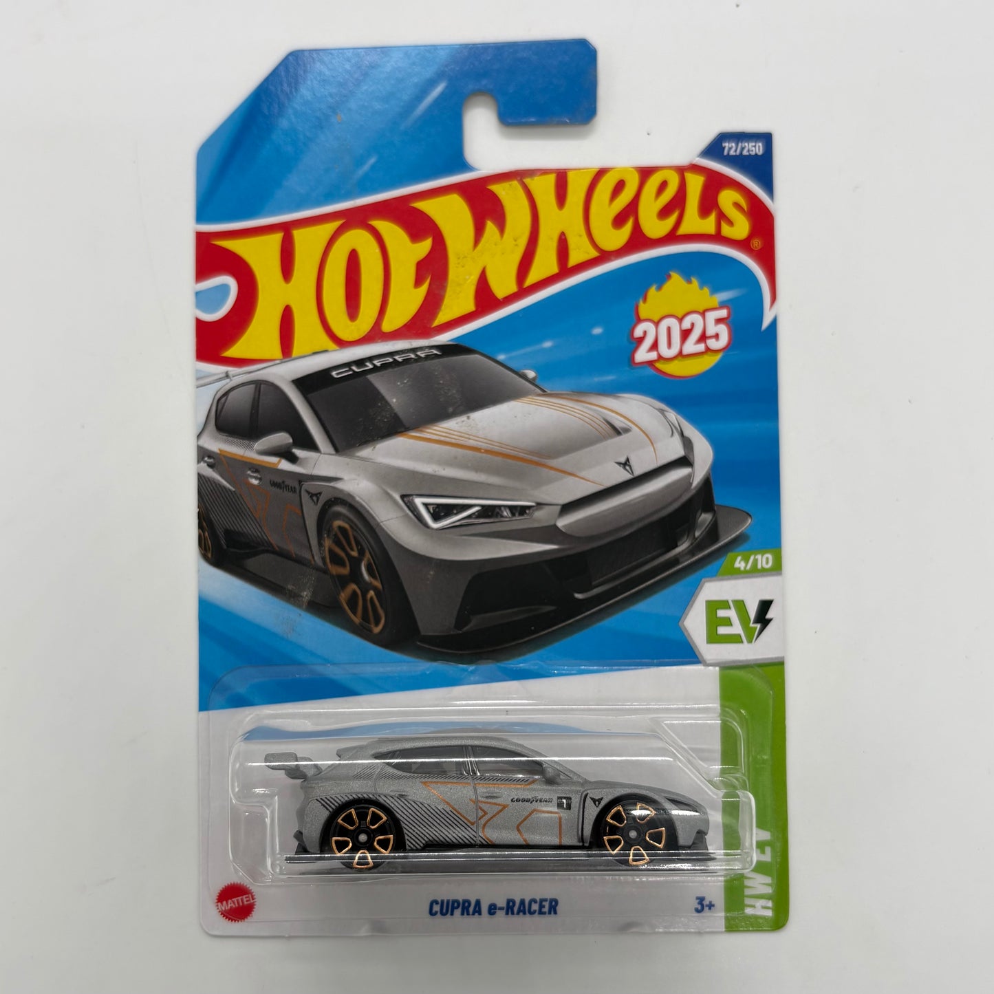 Hot Wheels 1:64 Die-Cast Set of 4 - Cupra e-Racer, 95 Mazda RX-7 Drift, Track Dwagon, HW50 Concept