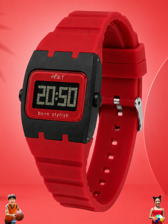 Spiky Spkeva61 Rectangle Digital Sports Watch for Kids