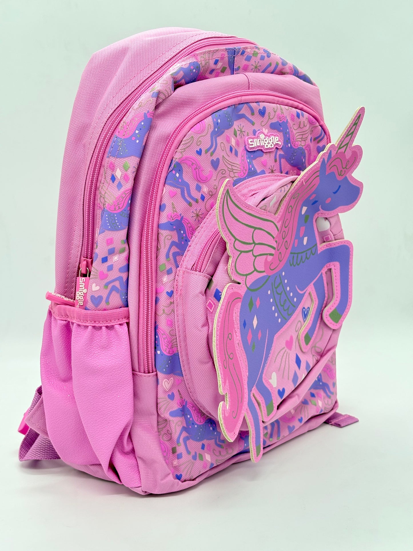 Smiggle Pink Junior Unicorn School Bag