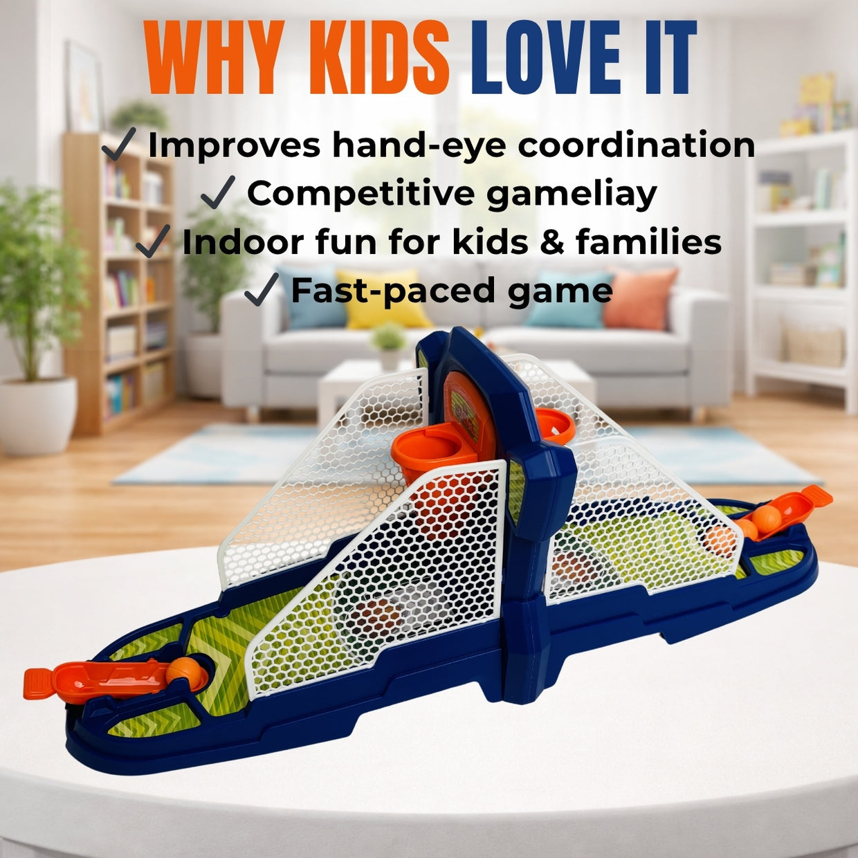 Dunk Master 2-Player Tabletop Basketball Shooting Game