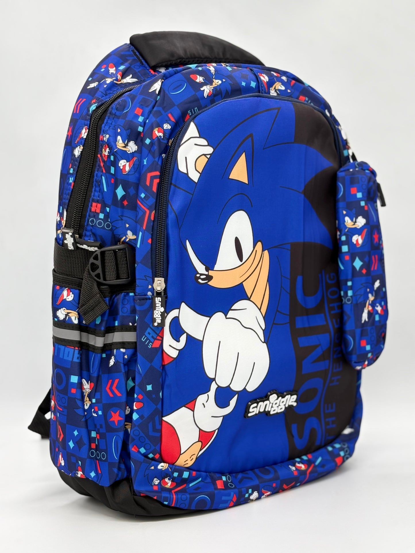 Smiggle Sonic The Hedgehog School Backpack with Pencil Case