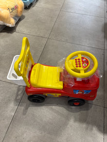 Skoodle PowerPlay Hot Shot Fire Rescue Squad Kids Ride-On with Steering Wheel