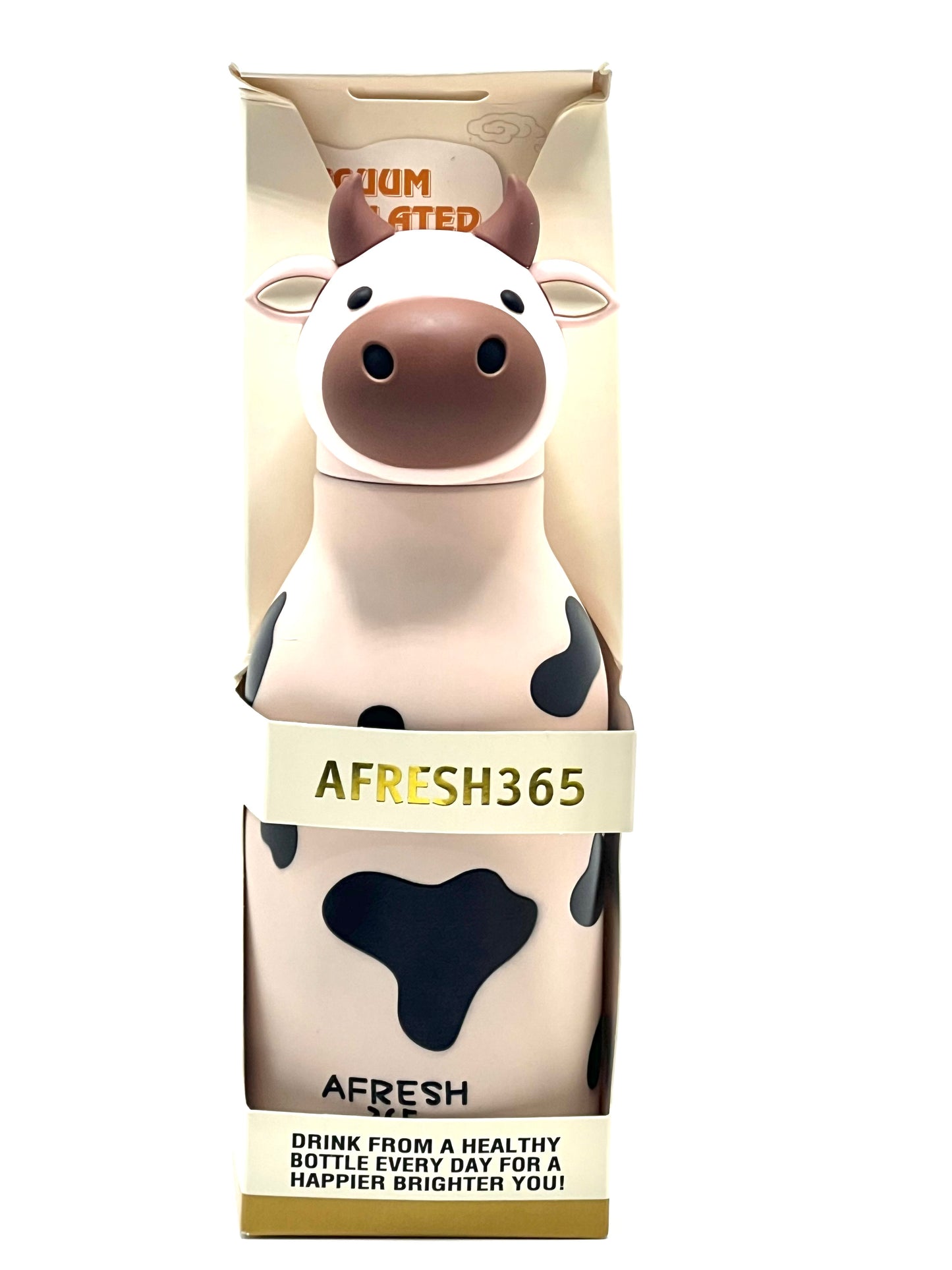 Cow Insulated Sipper Bottle 450ml