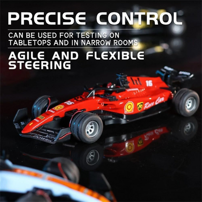 Mini RC Formula Race Car with 2.4GHz Remote Control 1:64 Scale