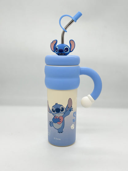 Disney Stitch and Angel Insulated Tumbler 850ml with Straw